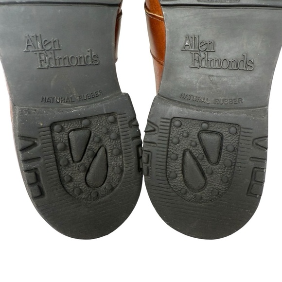 Allen Edmonds Fairmont Leather Penny Loafers Shoes Size 9.5D Brown Anti Skid - Picture 12 of 13